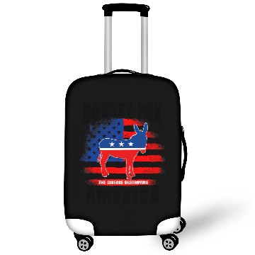 Discover Funny Design Donkey Pox The Disease Destroying America Luggage Covers