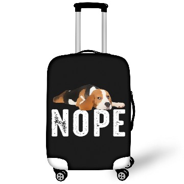 Discover Comedy Beagle Nope Cute Dog Beagless Meme Gift For Lover Luggage Covers