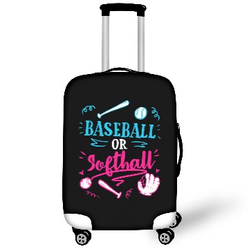 Discover Gender Reveal Party Baseball Softball Dad Mom Luggage Covers