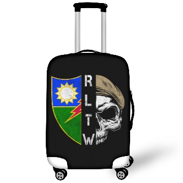 Discover 75th Ranger Regiment Skull Unit Crest RLTW Beret Veteran Luggage Covers