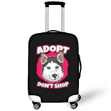 Discover Husky pet Adopt Dont Shop Fluffy Siberian Husky Luggage Covers