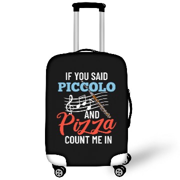 Discover Funny Flute Piccolo Instrument Music Flute Player Beginner Lesson 43 Luggage Covers