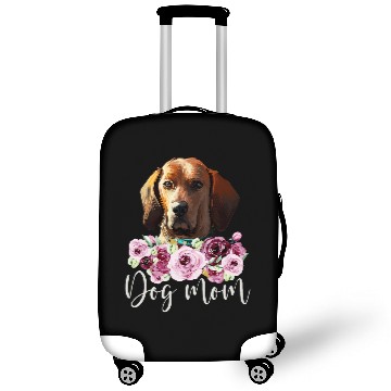 Discover Coonhound Pet Redbone Coonhound Dog Mom Floral Luggage Covers