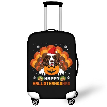 Discover English Springer Spaniel Pet Halloween Happy Hallothanksmas Luggage Covers