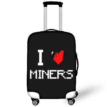 Discover I Love Miners Funny Miner Mining Gamer Luggage Covers