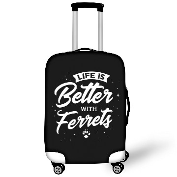 Discover Ferret Pet Mens Life With Ferrets Rodent Pet Luggage Covers