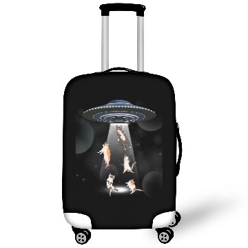 Discover Aliens UFO Cat Galaxy Cat Cat UFO Luggage Covers