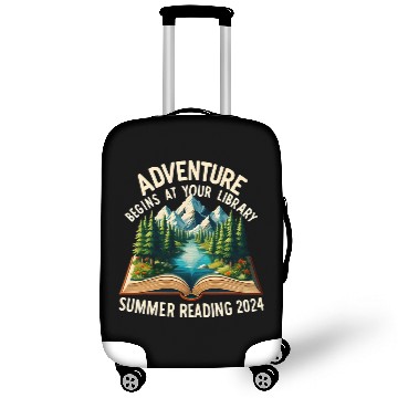 Discover Book Fun Adventure Begins At Your Library Summer Reading Book Lovers Luggage Covers