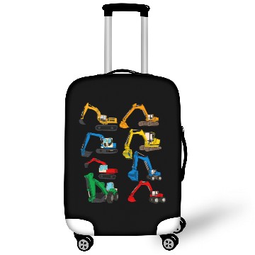 Discover Excavator Fun Kids Boys Excavator Construction Work Excavator 1 Luggage Covers
