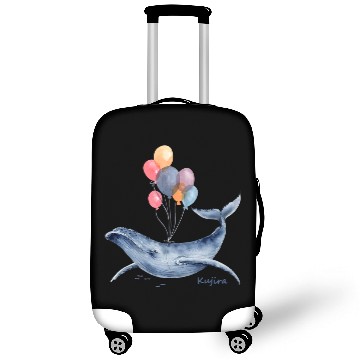 Discover Whale Pet Creatures Balloon Illustration Beautiful Cute Watercolor Hand Painted Sty Luggage Covers