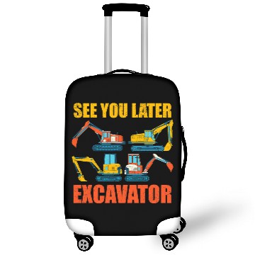 Discover Excavator Fun Digger Vehicle Boys Toddlers Construction Work Excavator 1 Luggage Covers