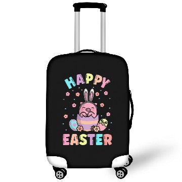 Discover Pig Pet Easter Kawaii Bunny Pig Cute Spring Egg Hunting Kid Luggage Covers