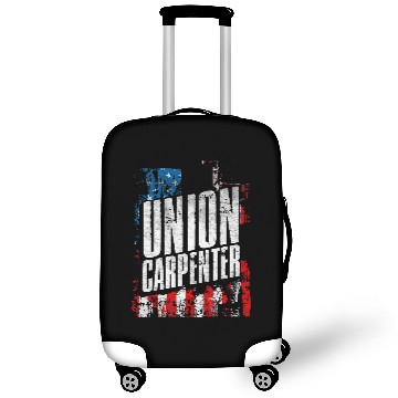 Discover Woodworker Job Union Carpenter Labor Day Skilled Union Worker Laborer 5 Luggage Covers