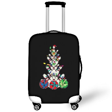 Discover Sport Bowling Pin Christmas Tree Bowling Presents Bowling ball Luggage Covers