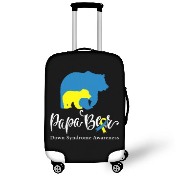 Discover Bear Pet Mens Papa Bear Down Syndromes Awareness for Dad Luggage Covers