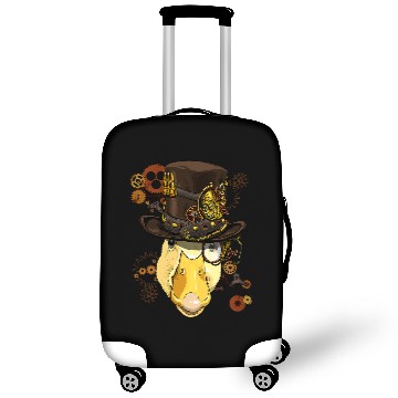 Discover Duck Pet Steampunk Gothic Duck Mechanical Farm Animal Face Luggage Covers