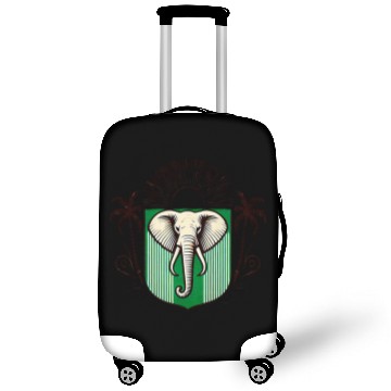 Discover Elephant Pet Ivory Coast Ivorian Elephant Flag Wear 2 Luggage Covers