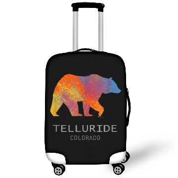 Discover Bear Pet Telluride Colorado with Painted Bear for Kids Luggage Covers