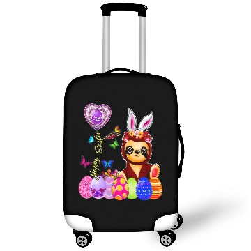 Discover Happy Easter Egg Hunt Cute Sloth Bunny Toddler Girl Kid Luggage Covers