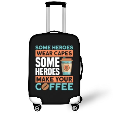 Discover Coffee Fun Barista Oat Milk Coffeemaker Espresso Beans Coffee Luggage Covers