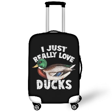 Discover Duck Pet I Just Really Love Ducks Cute Mallard Duck Luggage Covers