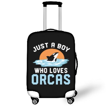 Discover Killer Whale Lover Ocean Animal Lover Just A Boy Orca Luggage Covers