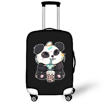 Discover Panda Pet Boba Tapioca Pearls Bubble Milk Tea Drink Panda Lover 3 Luggage Covers