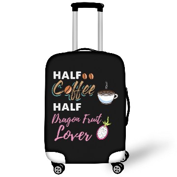 Discover Coffee Fun Half Coffee Half Dragon Fruit Lover Luggage Covers
