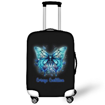Discover Cringe Coalition Cosplay blue boho electric butterfly LGBTQ Luggage Covers