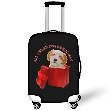 Discover All I Want For Christmas Tibetan Terrier Luggage Covers