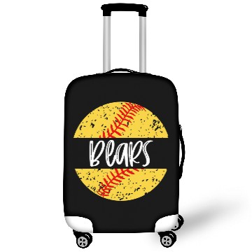 Discover Bears Softball Team Mascot School Spirit Game Day Luggage Covers