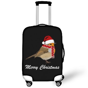 Discover Robin Christmas Bird Santa Claus Biologist Animal Luggage Covers