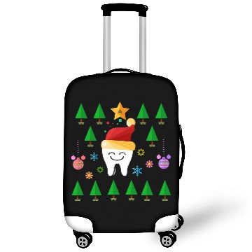 Discover Funny Teeth dentists Christmas Dental assistant costume gift Luggage Covers