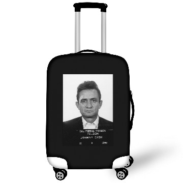 Discover Vintage JOHNNY CASH Luggage Covers, Distressed Mug Shot Luggage Covers