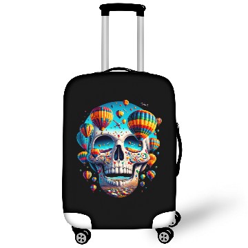 Discover Soaring Spirit Skull Balloon Flight Joy Balloon Albuquerque Luggage Covers
