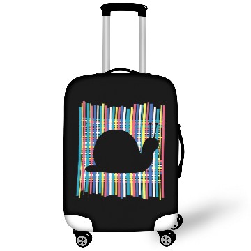 Discover Snail Pastel Rainbow Striped   vintages Retro Aesthetic Luggage Covers