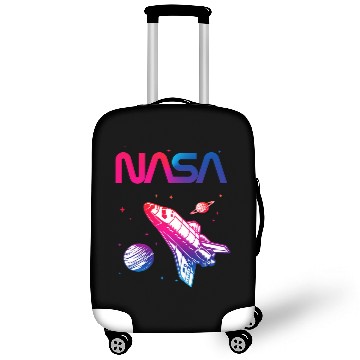 Discover Lacrosse Gift NASA Space Shuttle Saturn Planet Worm Logo Luggage Covers