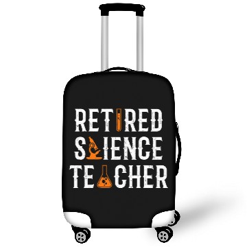 Discover Retired Science Teacher Writing School Retirement Luggage Covers