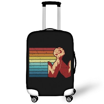 Discover Retro Exercise Hand Wrestling Techniques Arm Wrestling Luggage Covers