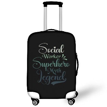 Discover Social Worker Superhero Myth Legend Social Work Luggage Covers