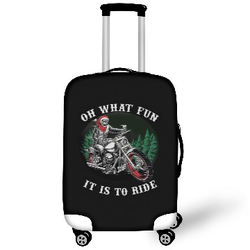 Discover Christmas ghost rider, oh what fun it is to ride Luggage Covers