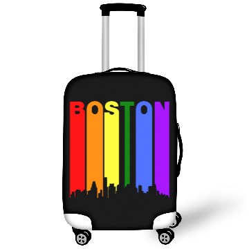Discover Boston Massachusetts Rainbow LGBT Gay Pride Luggage Covers