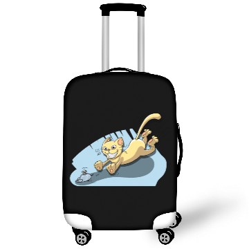 Discover Cat Running After Rat - Tom and Jerry Illustration Luggage Covers