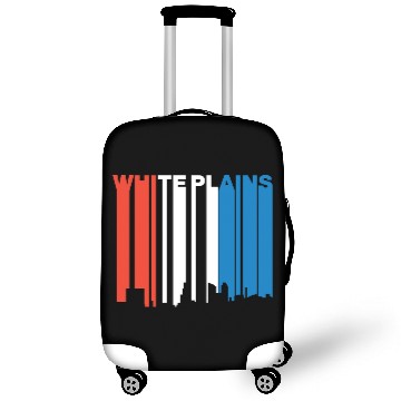 Discover Red White And Blue White Plains New York Skyline Luggage Covers