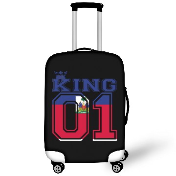 Discover couple land king 01 prince Haiti Luggage Covers