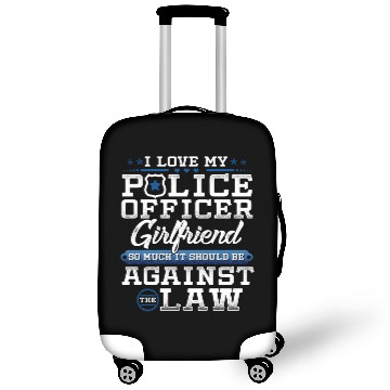 Discover Love Police Girlfriend Law Enforcement Apparel Luggage Covers