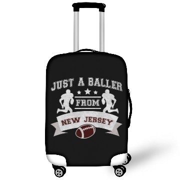 Discover Just a Baller from New Jersey Football Player Gift Luggage Covers