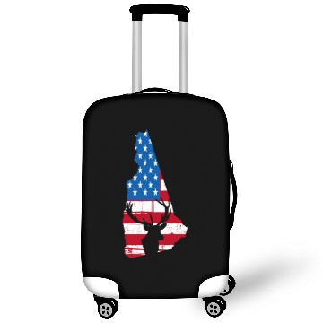 Discover American Flag New Hampshire Deer Hunting Luggage Covers