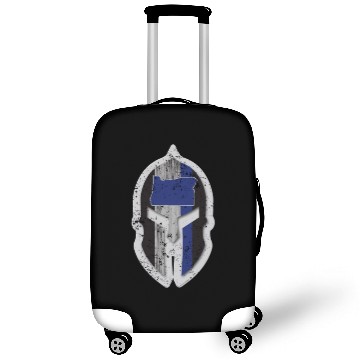 Discover Oregon State Police Luggage Covers Thin Blue Line Spartan Helmet