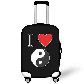Discover I LOVE YIN YANG is clear to everyone Luggage Covers